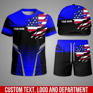 Custom Team Uniform Set – Personalized T-Shirt, Shorts & Cap for Work or Sports WR15