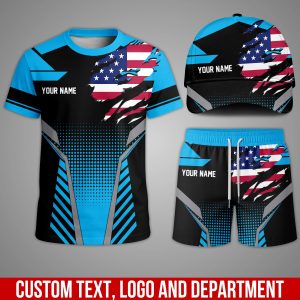 Custom Team Uniform Set – Personalized T-Shirt, Shorts & Cap for Work or Sports XE30