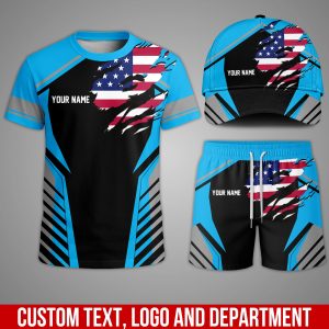 Custom Team Uniform Set – Personalized T-Shirt, Shorts & Cap for Work or Sports NS61