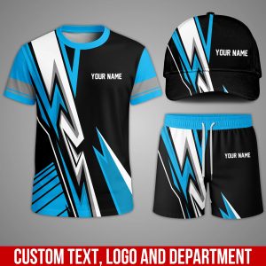 Custom Team Uniform Set – Personalized T-Shirt, Shorts & Cap for Work or Sports MB47