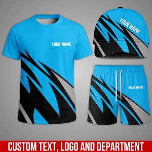 Custom Team Uniform Set – Personalized T-Shirt, Shorts & Cap for Work or Sports PK32