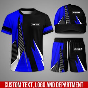 Custom Team Uniform Set – Personalized T-Shirt, Shorts & Cap for Work or Sports FS56