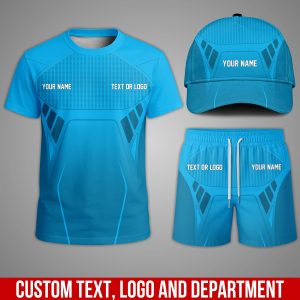Custom Team Uniform Set – Personalized T-Shirt, Shorts & Cap for Work or Sports PK31