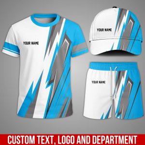 Custom Team Uniform Set – Personalized T-Shirt, Shorts & Cap for Work or Sports TU30