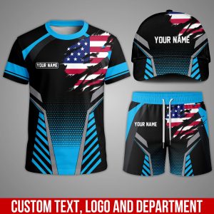 Custom Team Uniform Set – Personalized T-Shirt, Shorts & Cap for Work or Sports PK30