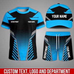 Custom Team Uniform Set – Personalized T-Shirt, Shorts & Cap for Work or Sports PK37