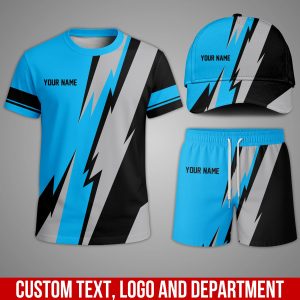 Custom Team Uniform Set – Personalized T-Shirt, Shorts & Cap for Work or Sports CG52