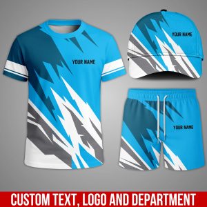 Custom Team Uniform Set – Personalized T-Shirt, Shorts & Cap for Work or Sports RP51
