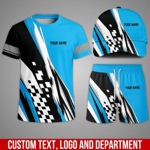 Custom Team Uniform Set – Personalized T-Shirt, Shorts & Cap for Work or Sports PK35