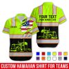 Custom Trucking Hawaiian Work Shirts, Truck Shirt, Custom  Uniform With Logo TR15