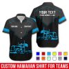Custom Trucking Hawaiian Work Shirts, Truck Shirt, Custom  Uniform With Logo TR16